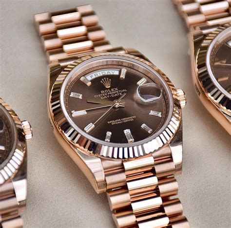 rolex day date chocolate|rolex day date 40 mm.